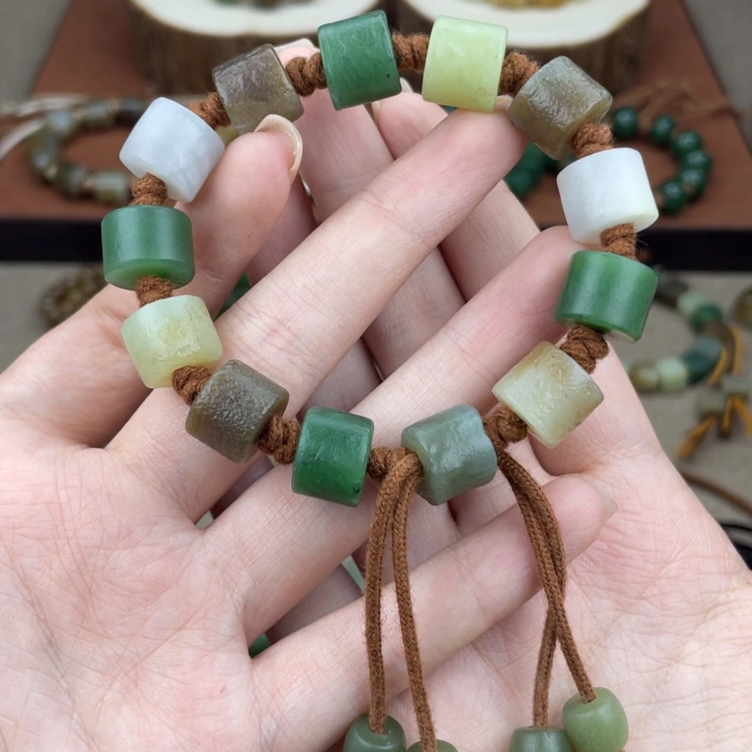 和田玉未镶嵌手链