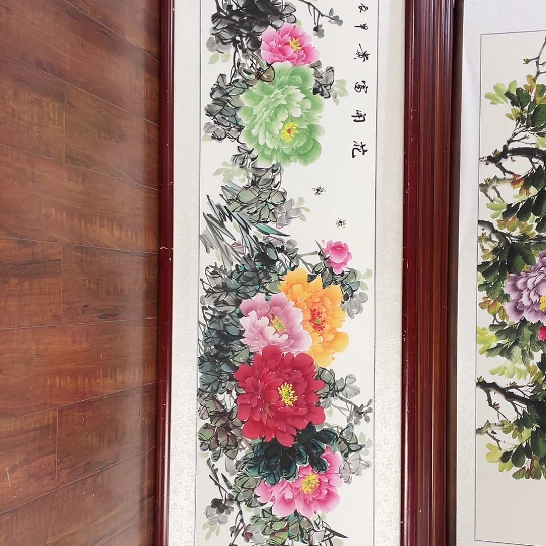国画带框尺寸48*163厘米