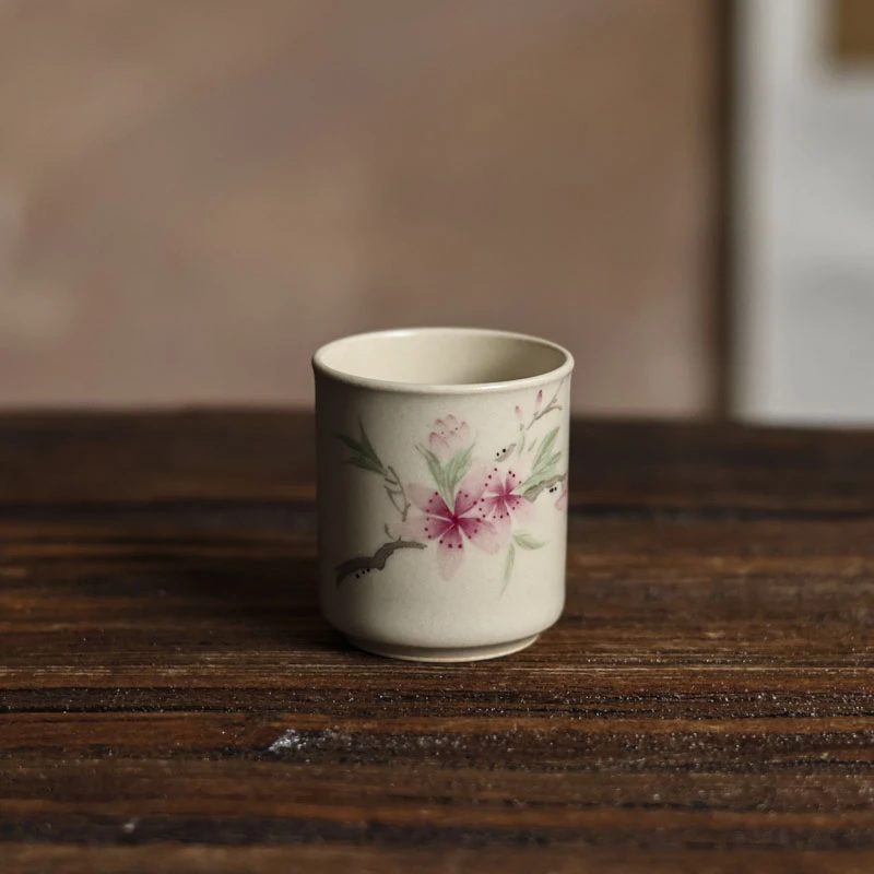 【非遗甄选】桃花直筒杯（拙溪S0131）