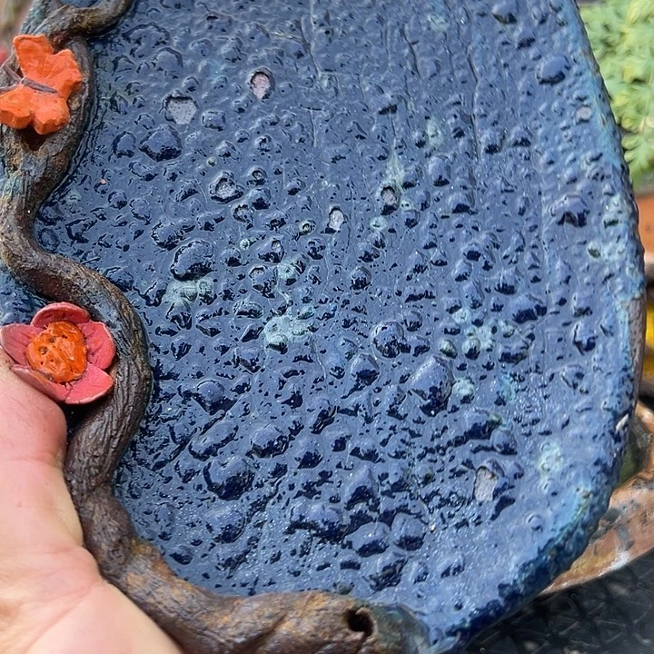 瑕疵处理不包退换手工粗陶高温花盆