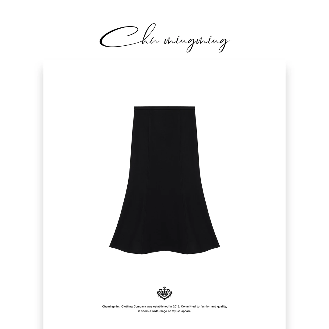 【CHU/2024SSNEW】原创设计《一盏》时尚气质厚版鱼尾裙YQ51