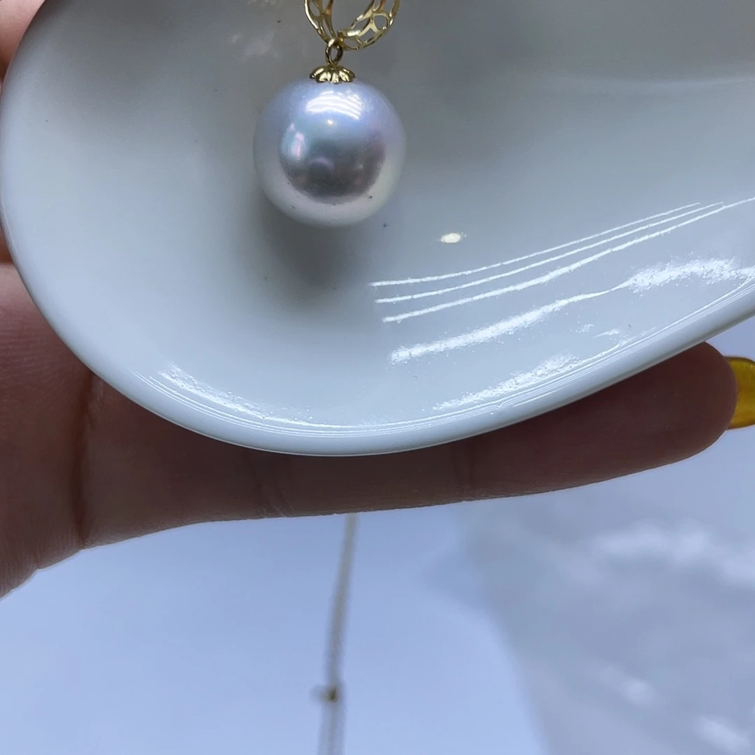 颈饰银S925镶嵌海水珍珠