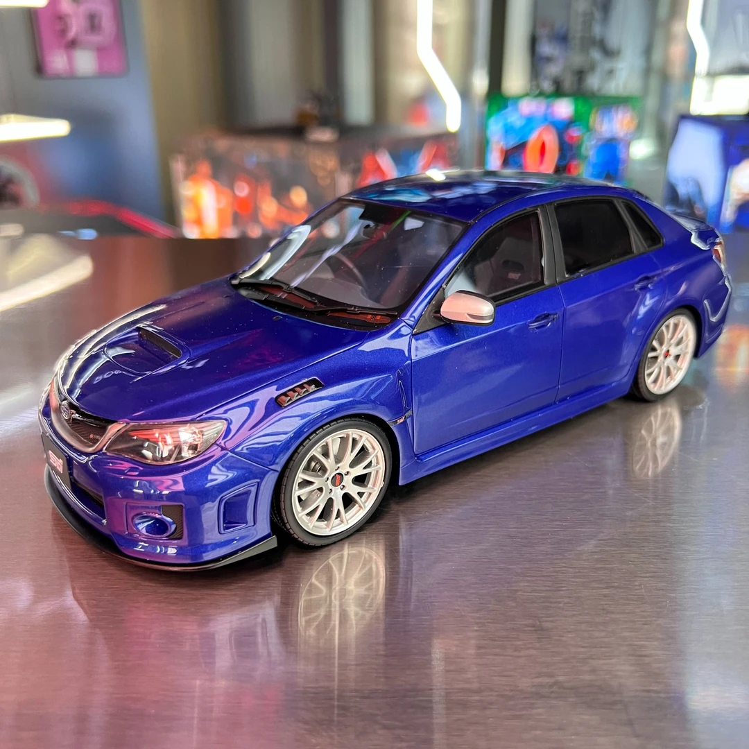 【OttOMobile1:18树脂】斯巴鲁STI S206蓝色汽车模型