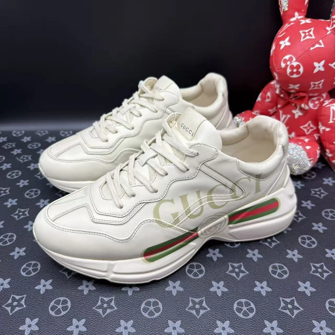 95新 GUCCI/古驰 男士腰带厚底运动老爹鞋多尺码