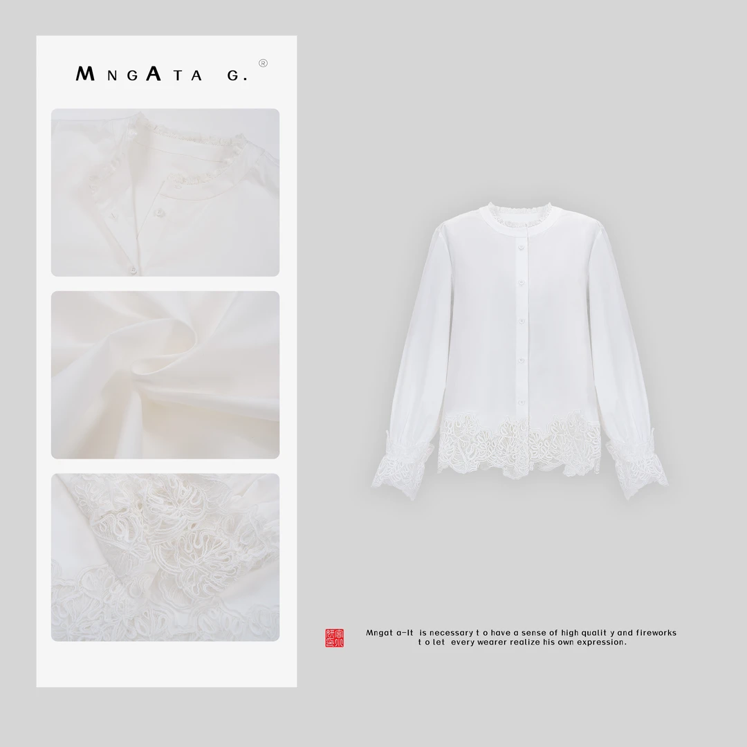 MNGATA G.宫小妍【空白格】夏日棉质新中式穿搭中国风上衣X280631