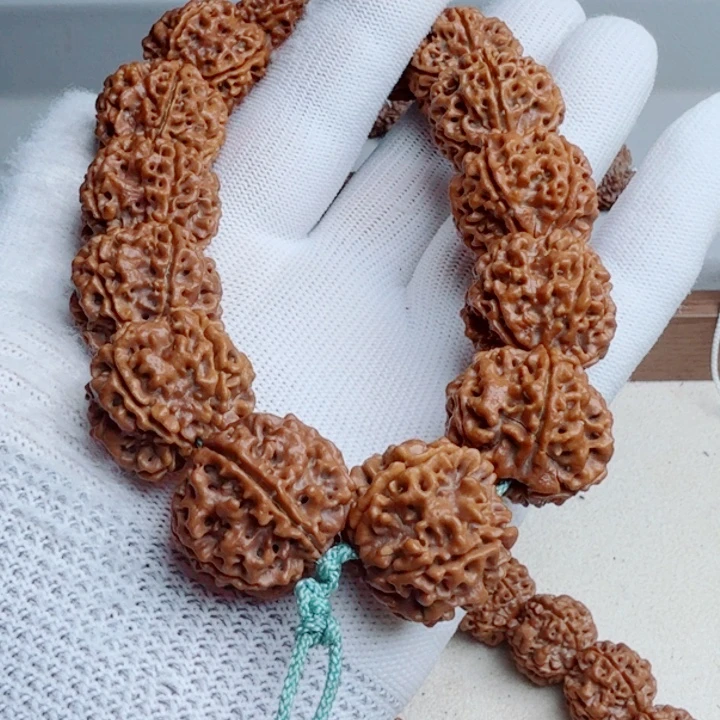 金刚菩提手串原生态梁五星蜂王粗筋楼空订制24+ mm