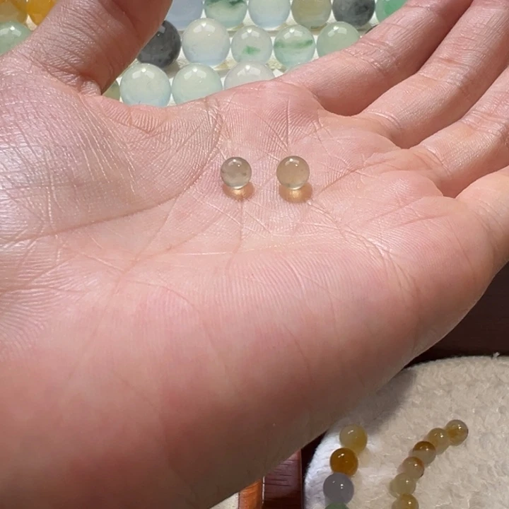 翡翠散珠天然缅甸翡翠A货5.1-5.3