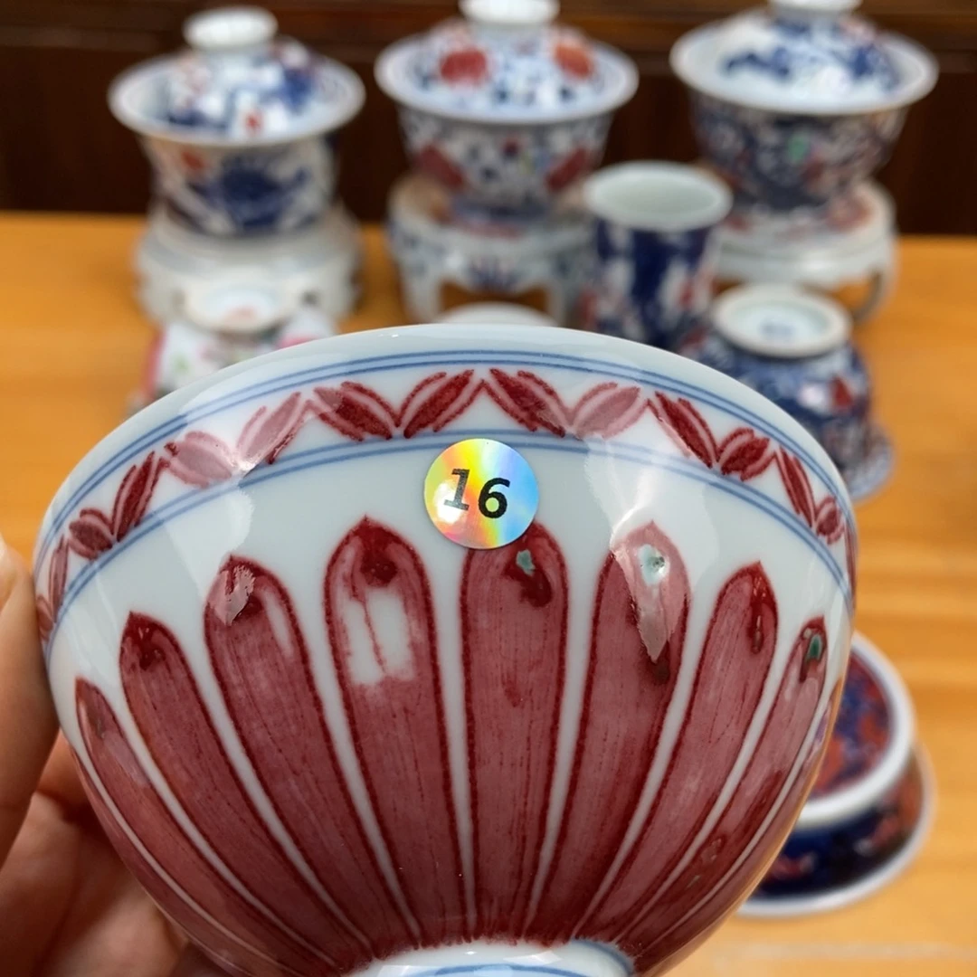 手绘现代茶具非古董