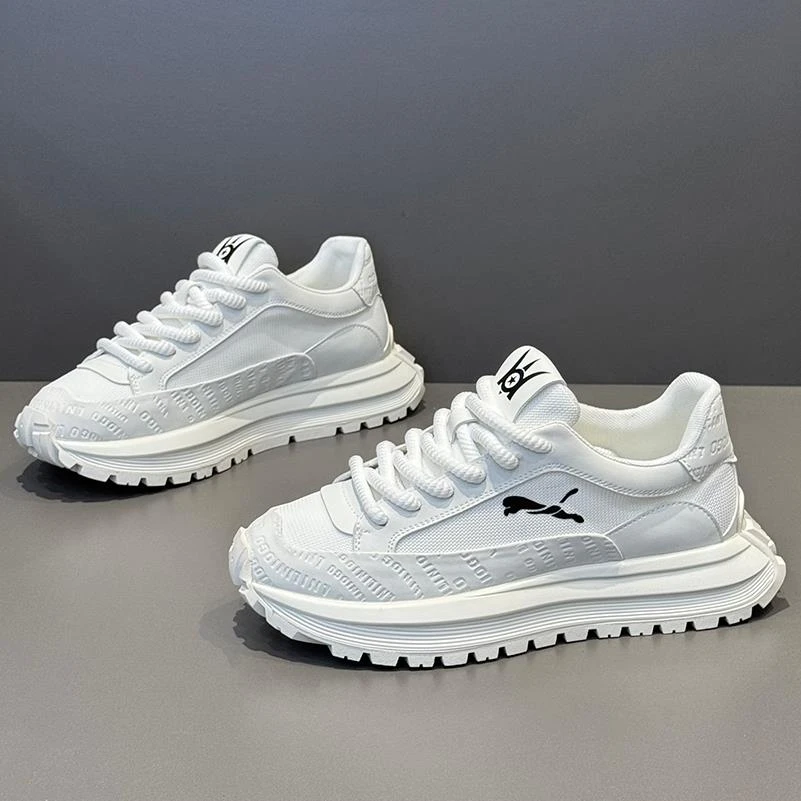 GHBH男鞋新款夏季透气百搭运动休闲鞋厚底增高鞋阿甘老爹鞋