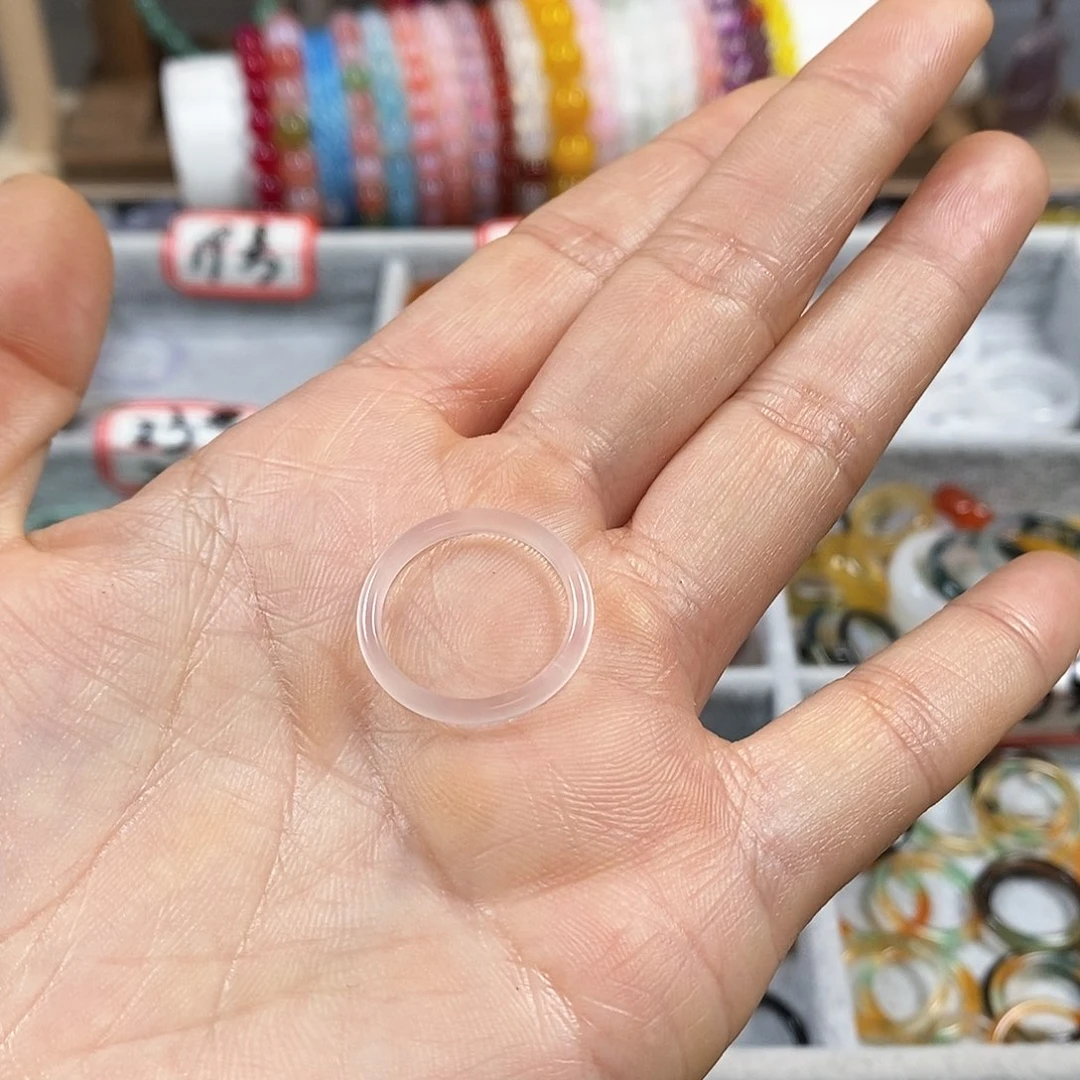 玛瑙/玉髓戒指未镶嵌失****研