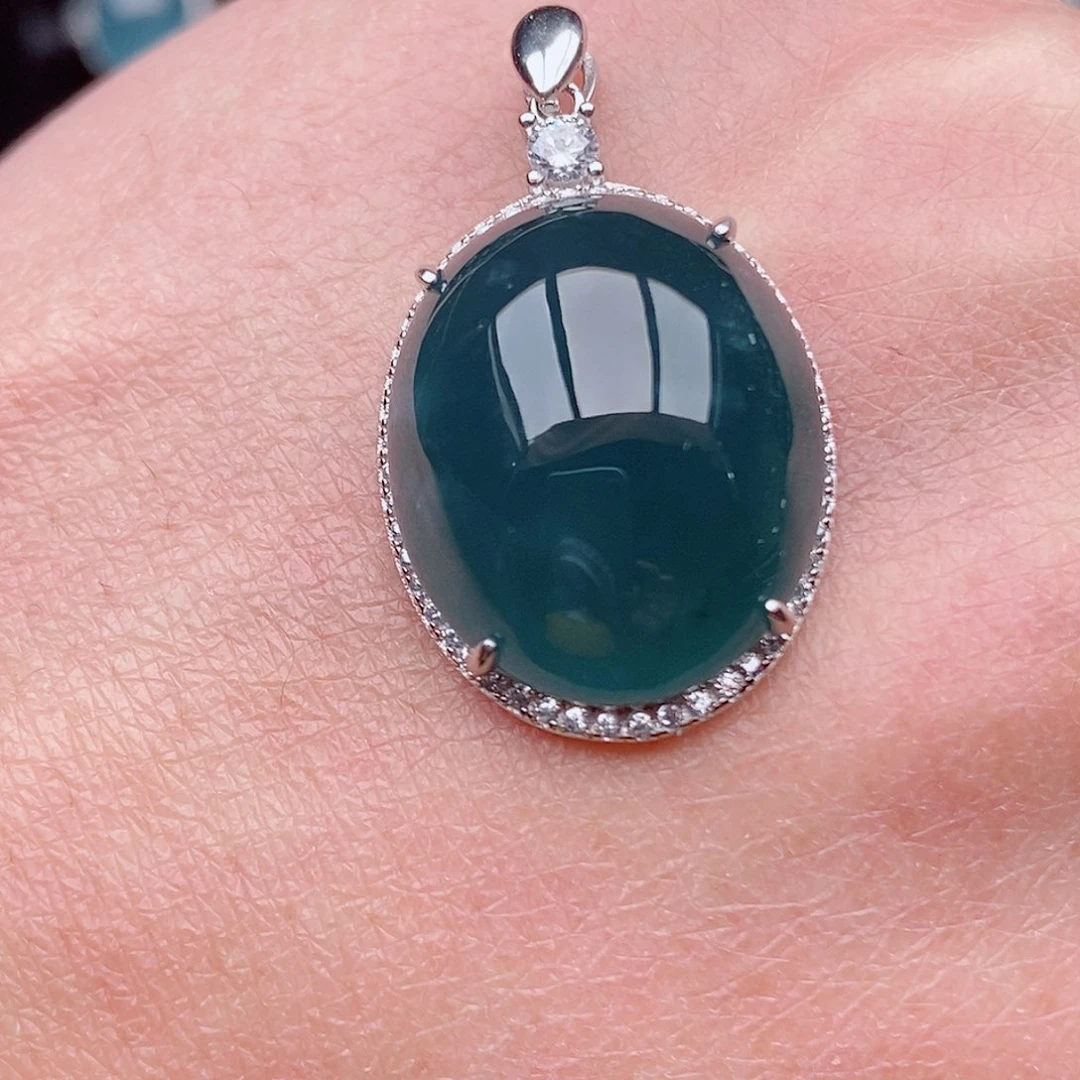 翡翠戒指银S925镶嵌小**✨892451483