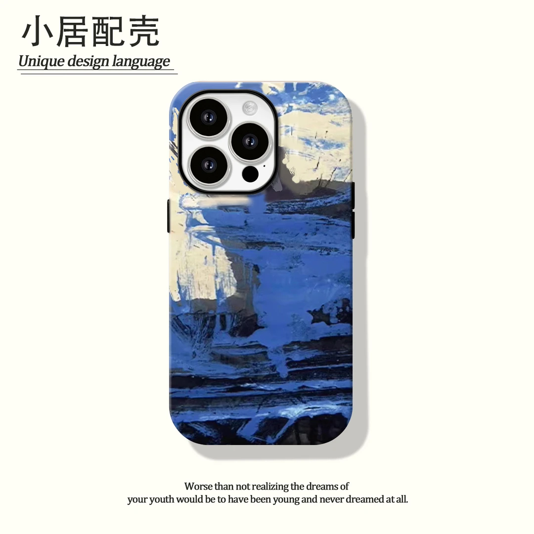 胡乱涂鸦菲林二合一适用苹果16pro手机壳华为vivo小米oppo15/14