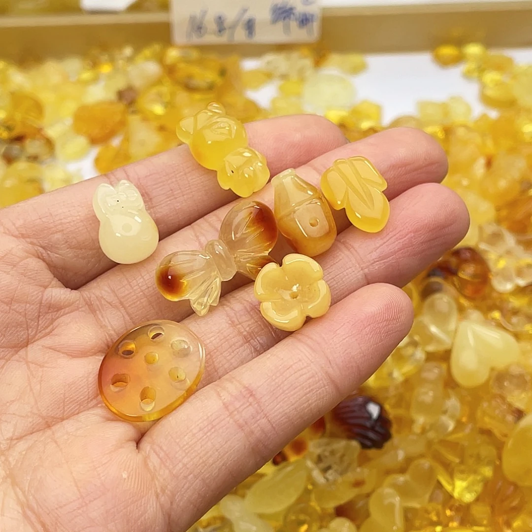 琥珀未镶嵌吊坠(不含链)