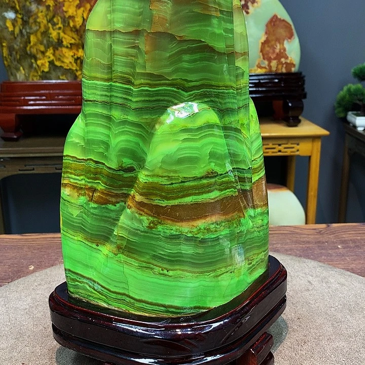 石材靠山摆件创意