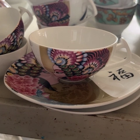 瓷其他咖啡杯一套