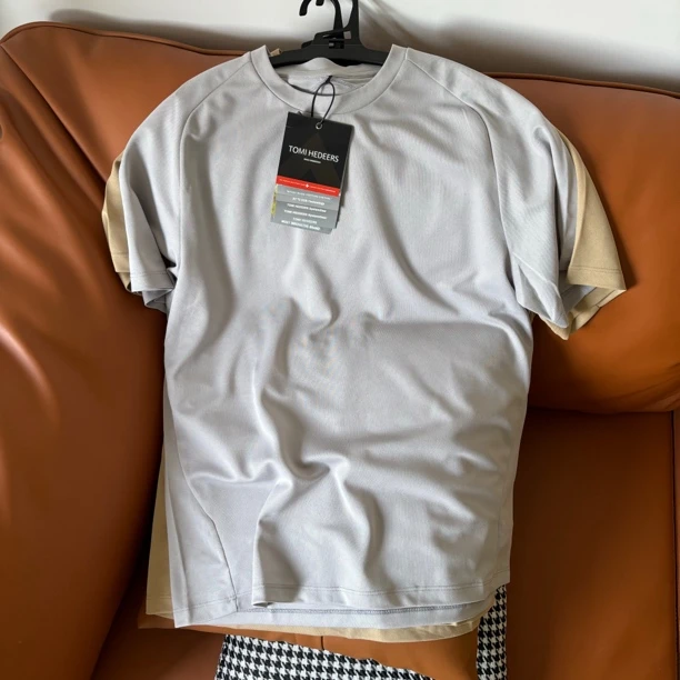 男子户外短袖速干透气有些弹力