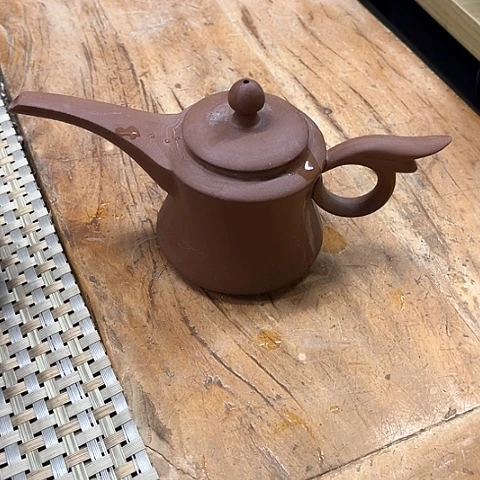 微瑕，不能明火，泡茶壶约180毫升飞仙