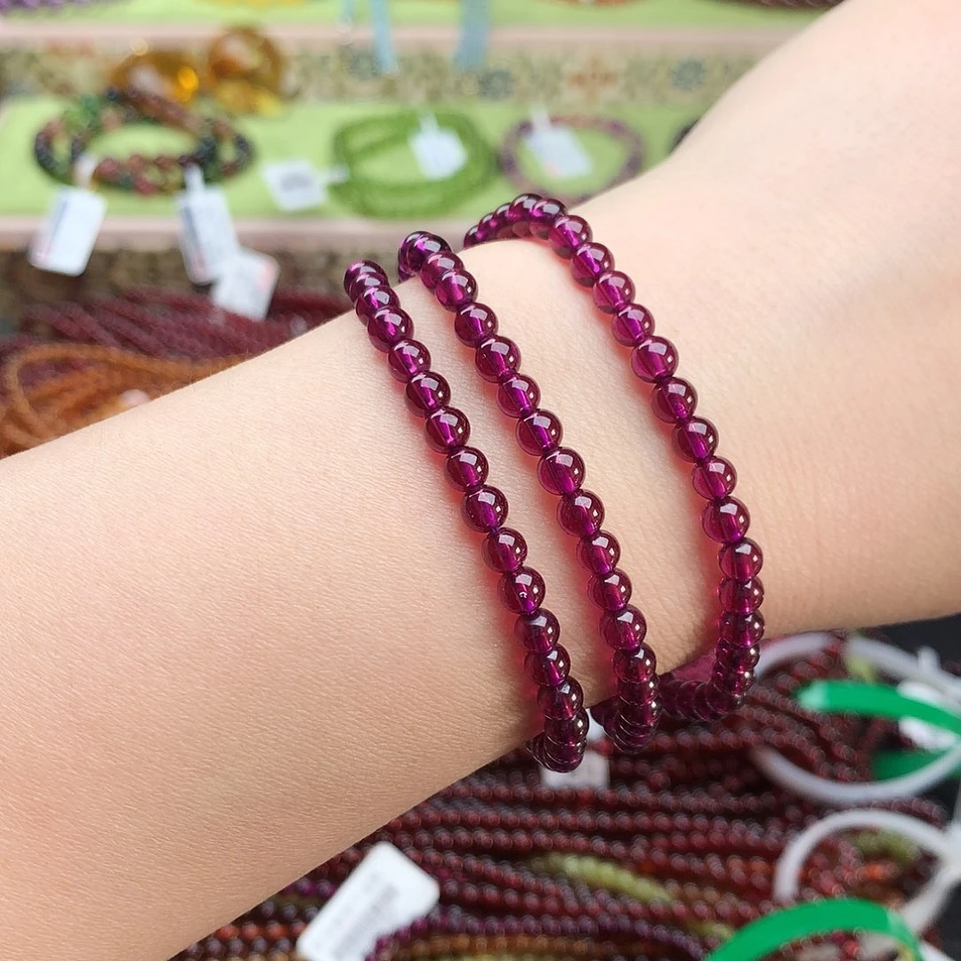 未镶嵌手串石榴石手串4.6