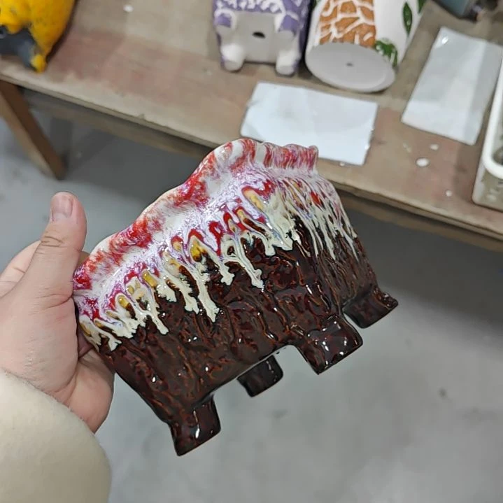 陶吸水透气的白陶花盆凑满12发货