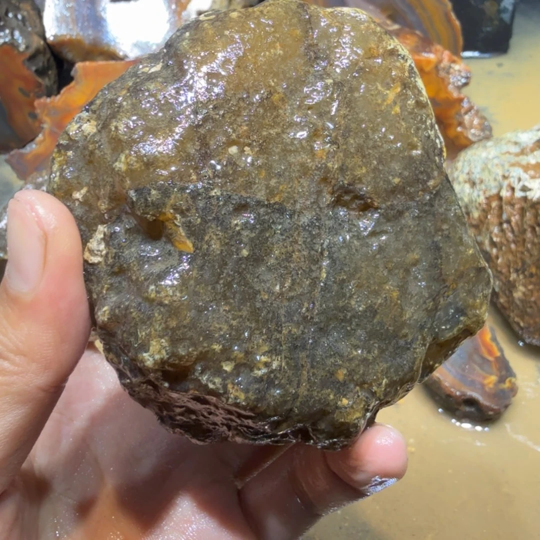 未镶嵌玛瑙/玉髓珠宝半成品