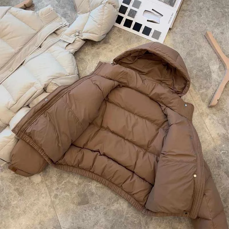 《沐雪凛冬》立领连帽可拆卸加厚保暖棉服外套