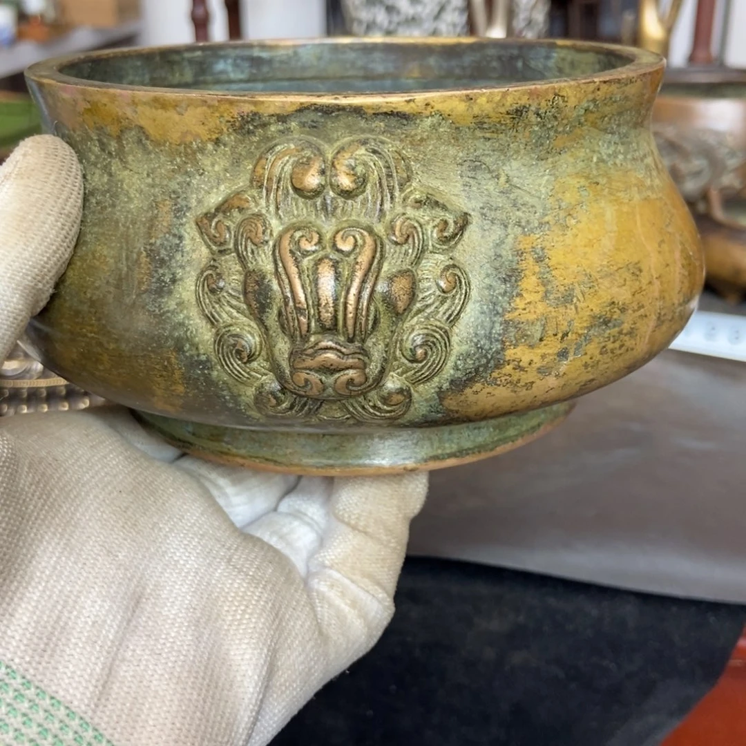 天***雷铜器工艺品摆件香炉摆件