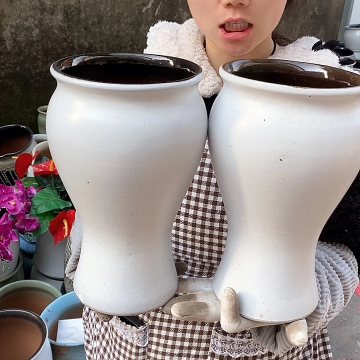 紫砂花盆正品口15高27