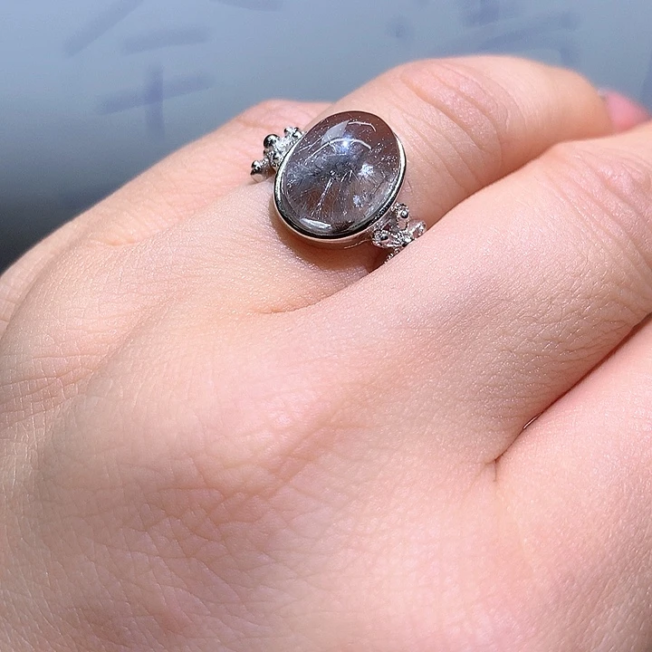 ****水晶戒指银S925镶嵌水晶