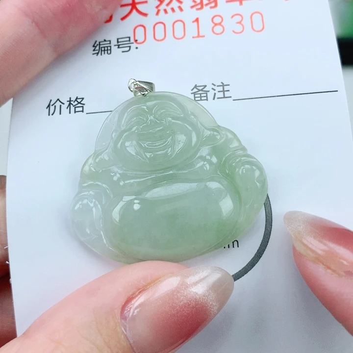 颈饰银S925镶嵌翡翠