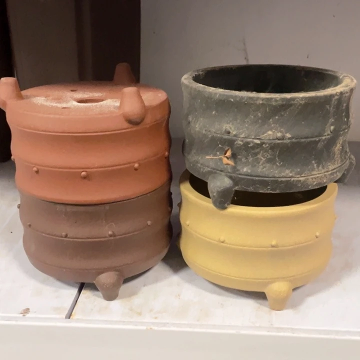 紫砂花盆花盆口13高8.5