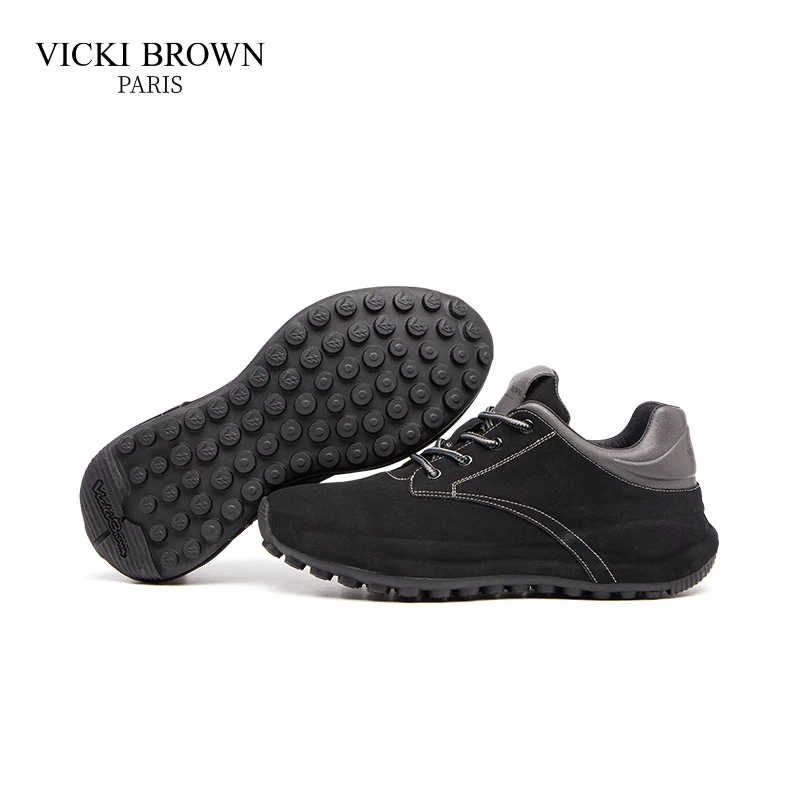 VICKI BROWN轻奢男鞋时尚正品百搭户外休闲鞋低帮舒适男士运动鞋