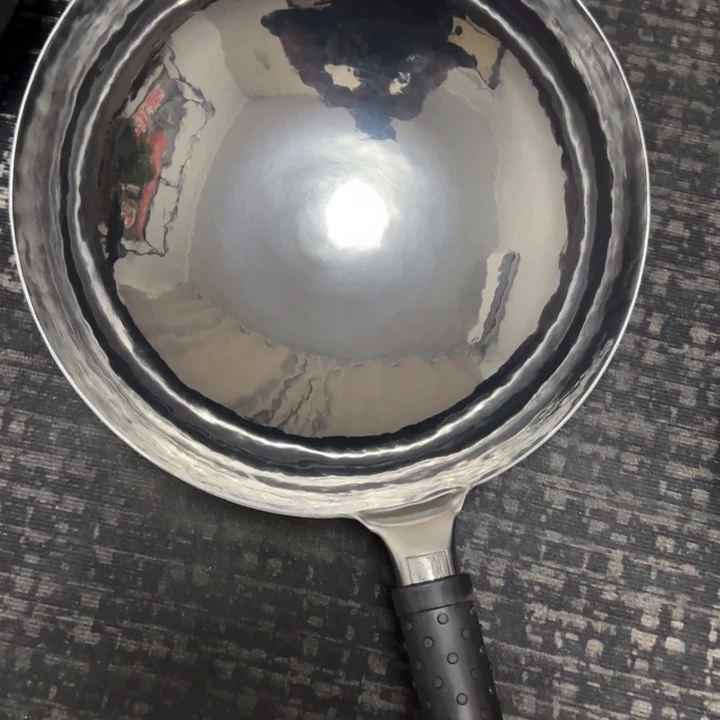 天***材熟铁手工锻打铁锅32