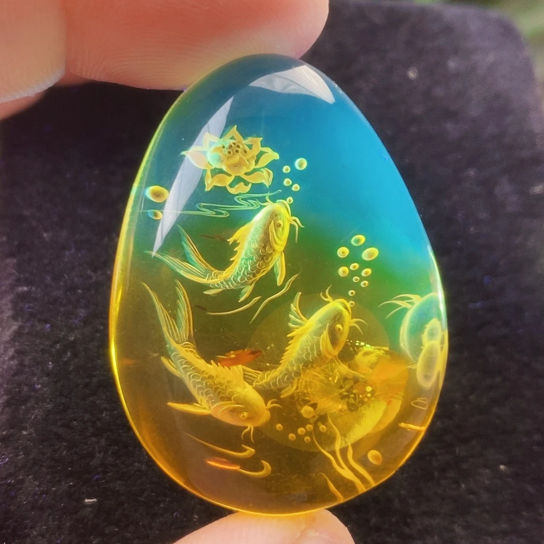 金珀未镶嵌吊坠(不含链)
