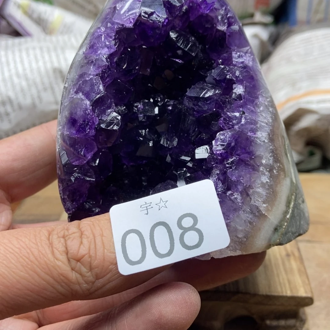 紫晶天然水晶摆件未镶嵌