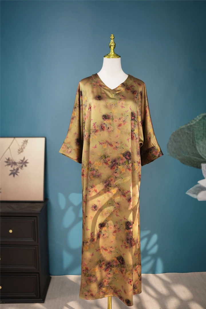 P18.v领女士袍子