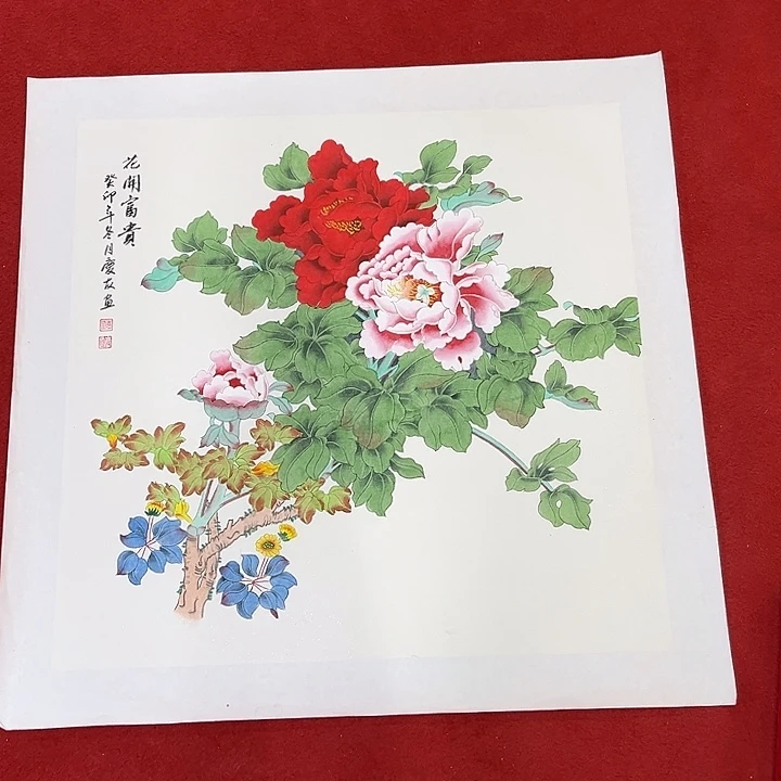 国画国画作品展示展中的
