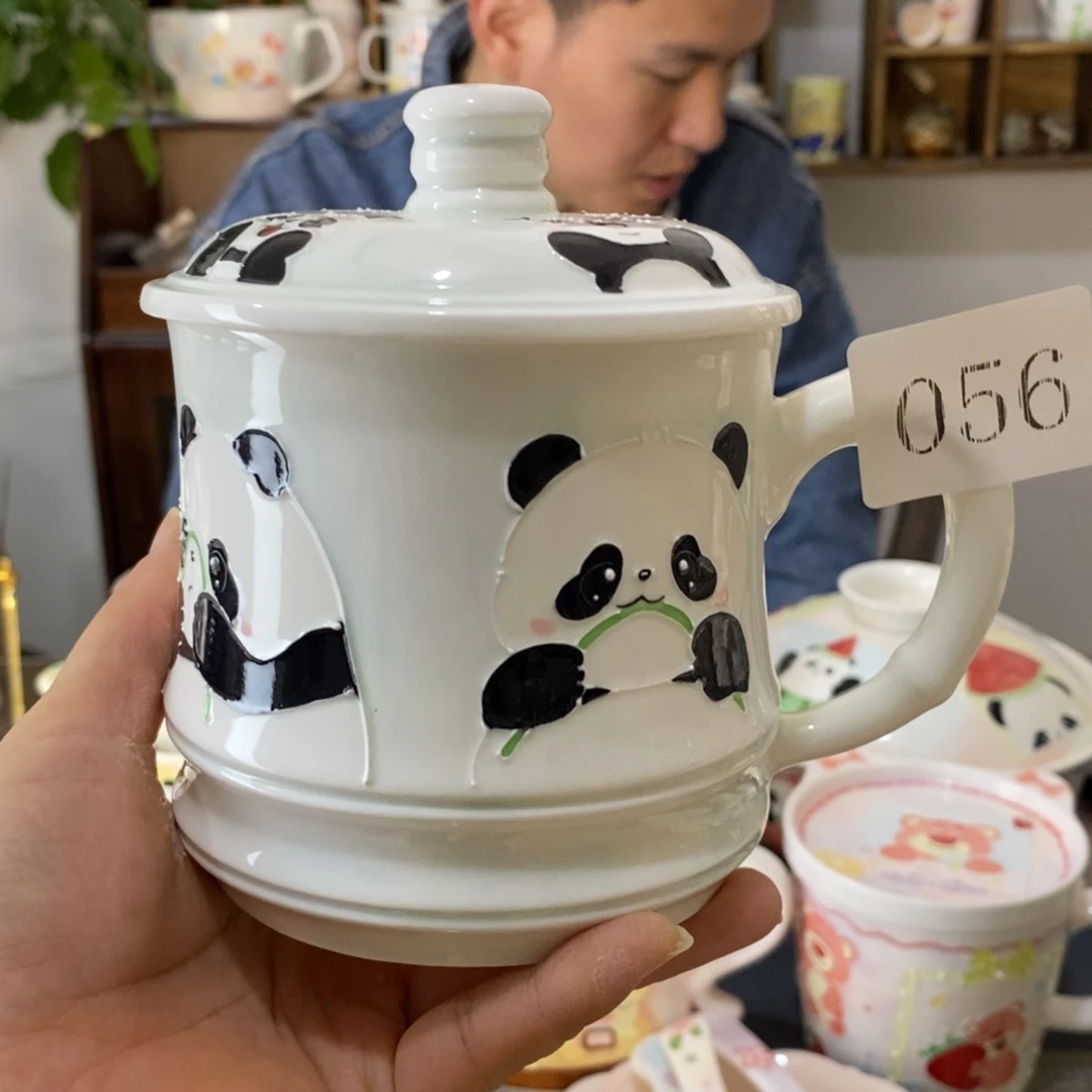 瓷片景德镇釉下彩手绘