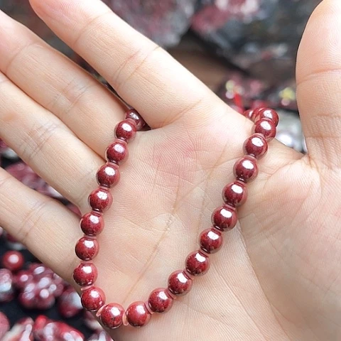 【闪购商品】天然辰砂天然原矿朱砂手串06