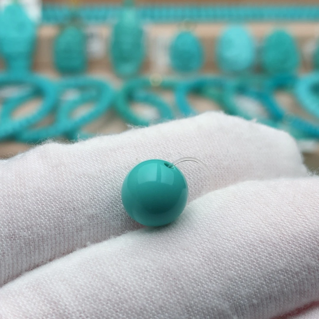 绿松石未镶嵌珠宝奇石9.2mm