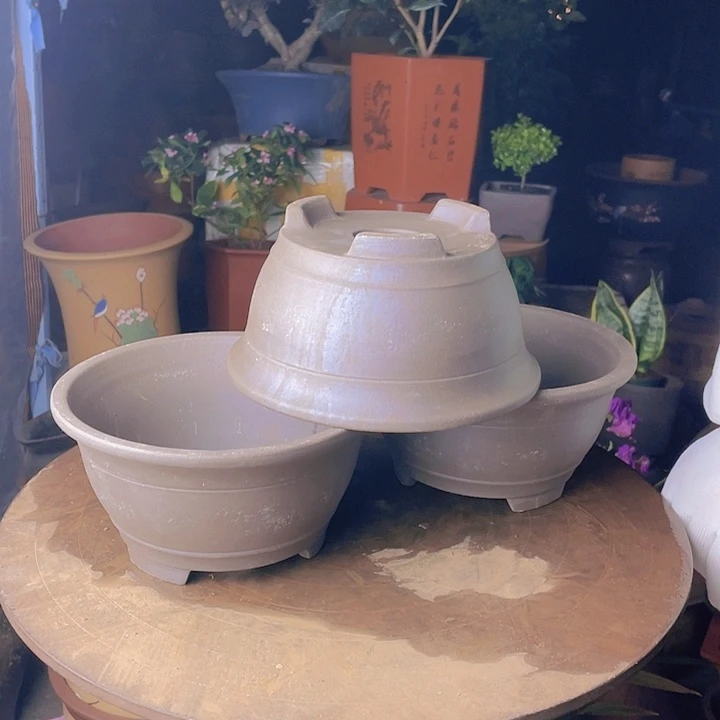 紫砂宜兴碗盆三个20