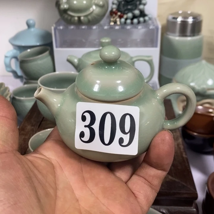 5***7瓷壶-级品原矿釉原产地汝瓷