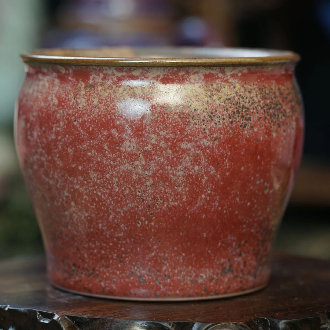 原矿高温钧瓷炉钧釉炭烧主人杯