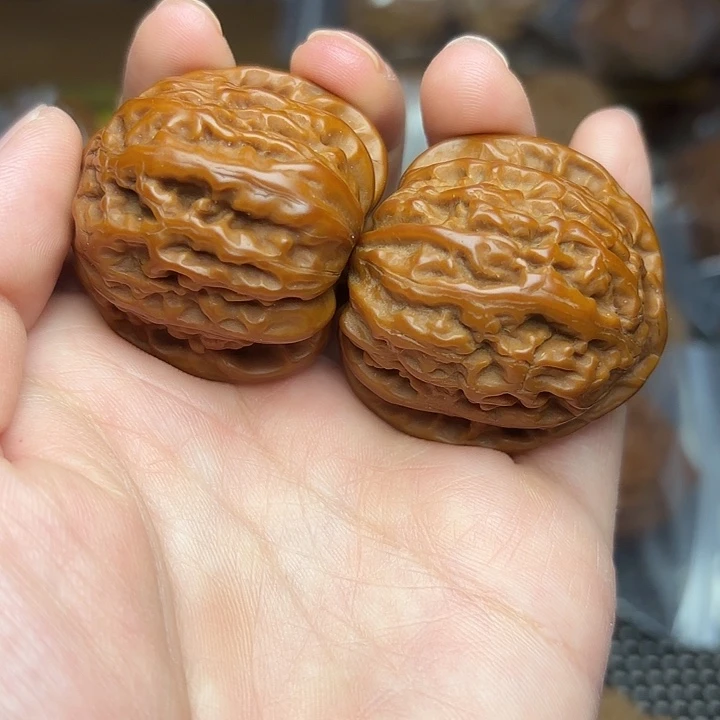吊坠文玩核桃白狮子