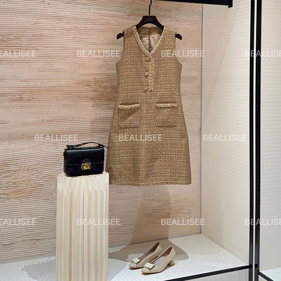 【宠粉价】秋冬新款无袖显瘦国风时尚宽松连衣裙W-A1487