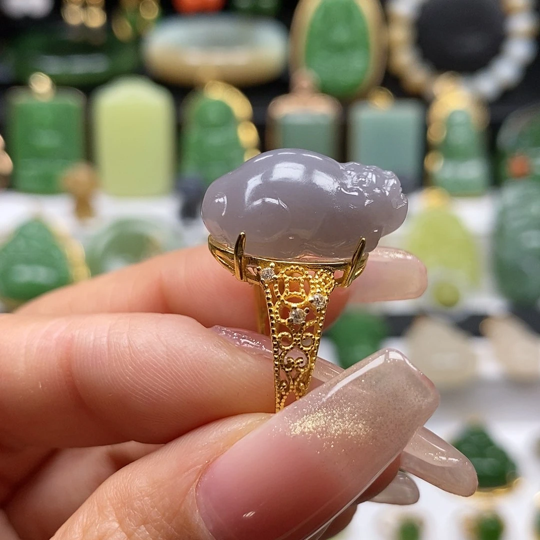 和田玉颈饰银S925镶嵌