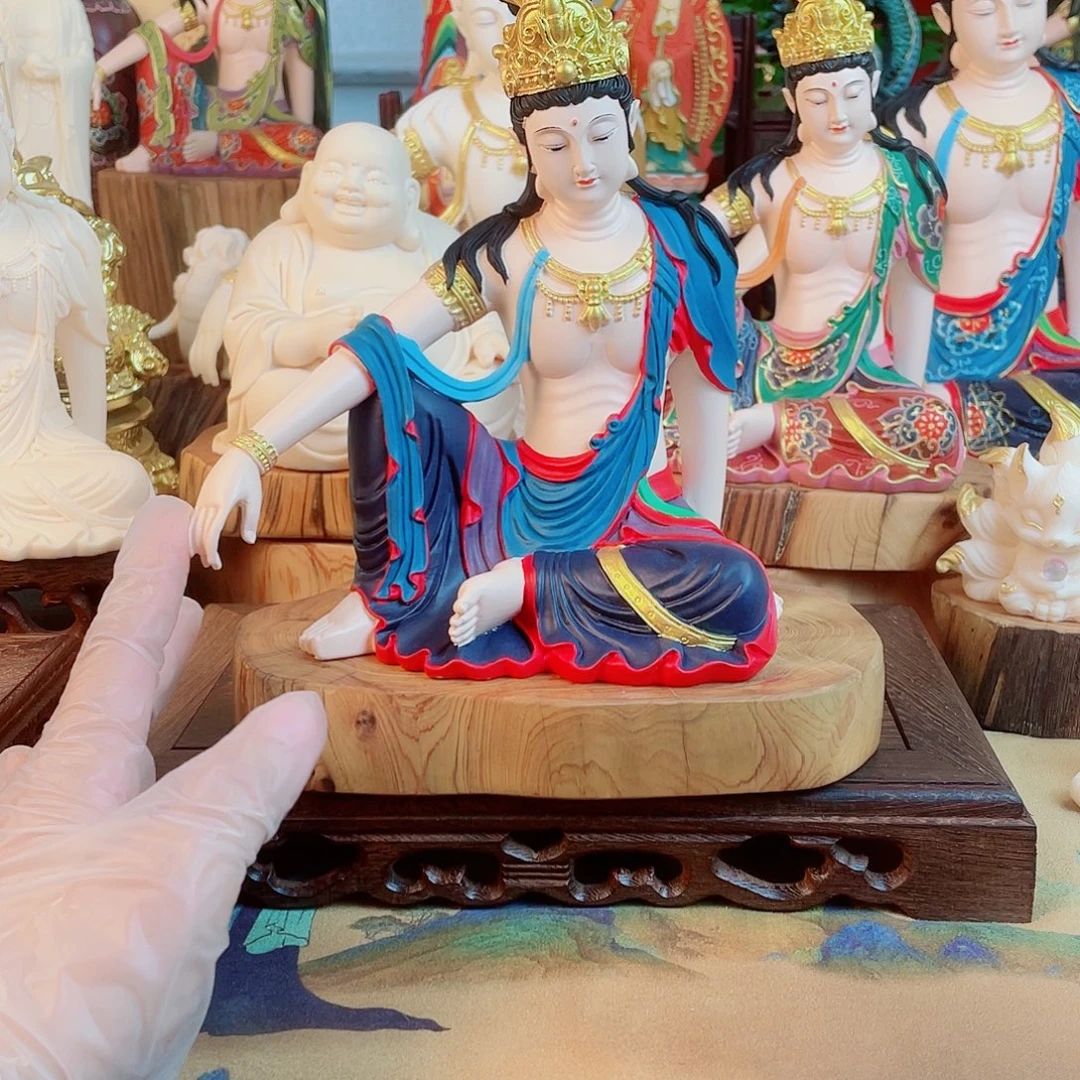 漫***舞石材自在观音摆件