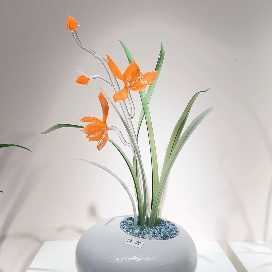 淄博特产非遗手做琉璃花051