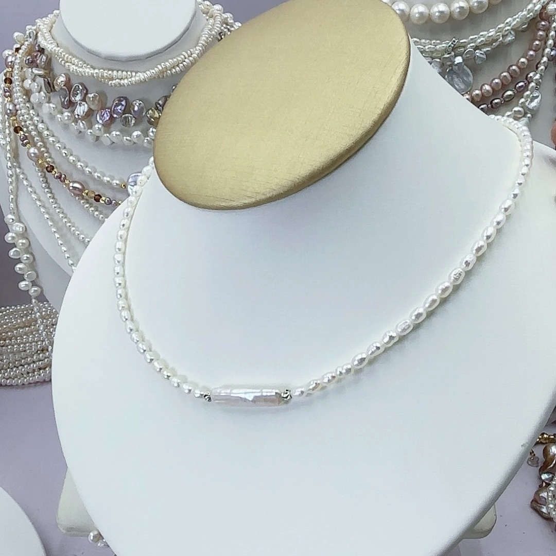 淡水珍珠颈饰未镶嵌捡漏特价百搭