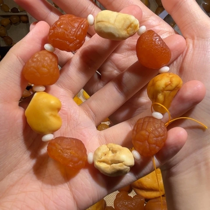 琥珀未镶嵌手链蜜蜡海漂手串