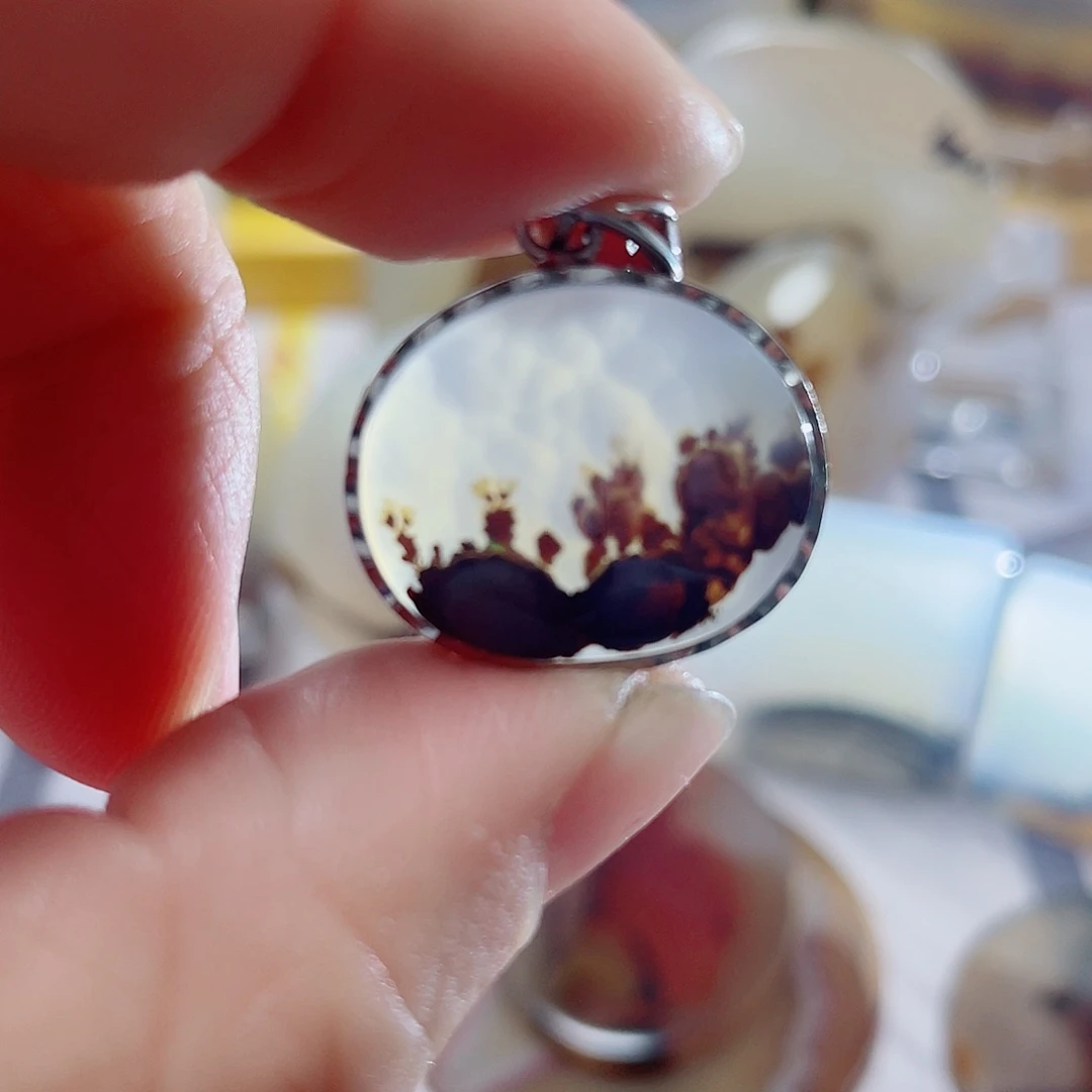 玛瑙/玉髓颈饰合金